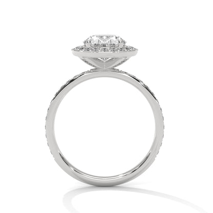 Amora 3ct Oval Lab-Grown Diamond Halo Engagement Ring | 3.52 CTW