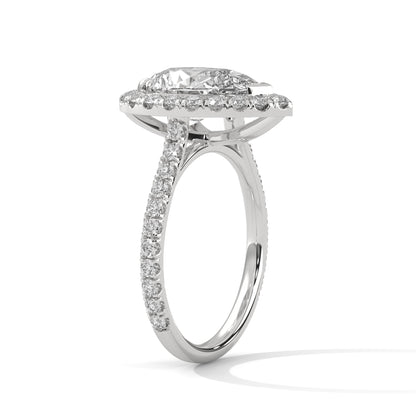 Teardrop 3CT Pear Lab-Grown Diamond Engagement Ring | 3.73 CTW
