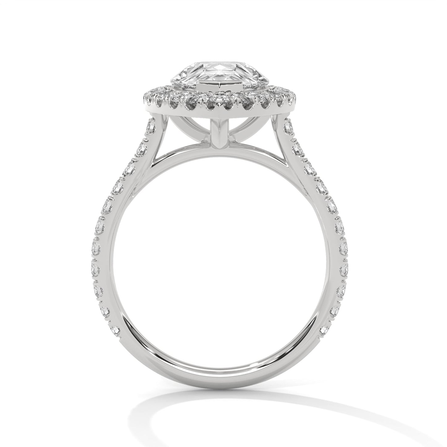 Teardrop 3CT Pear Lab-Grown Diamond Engagement Ring | 3.73 CTW