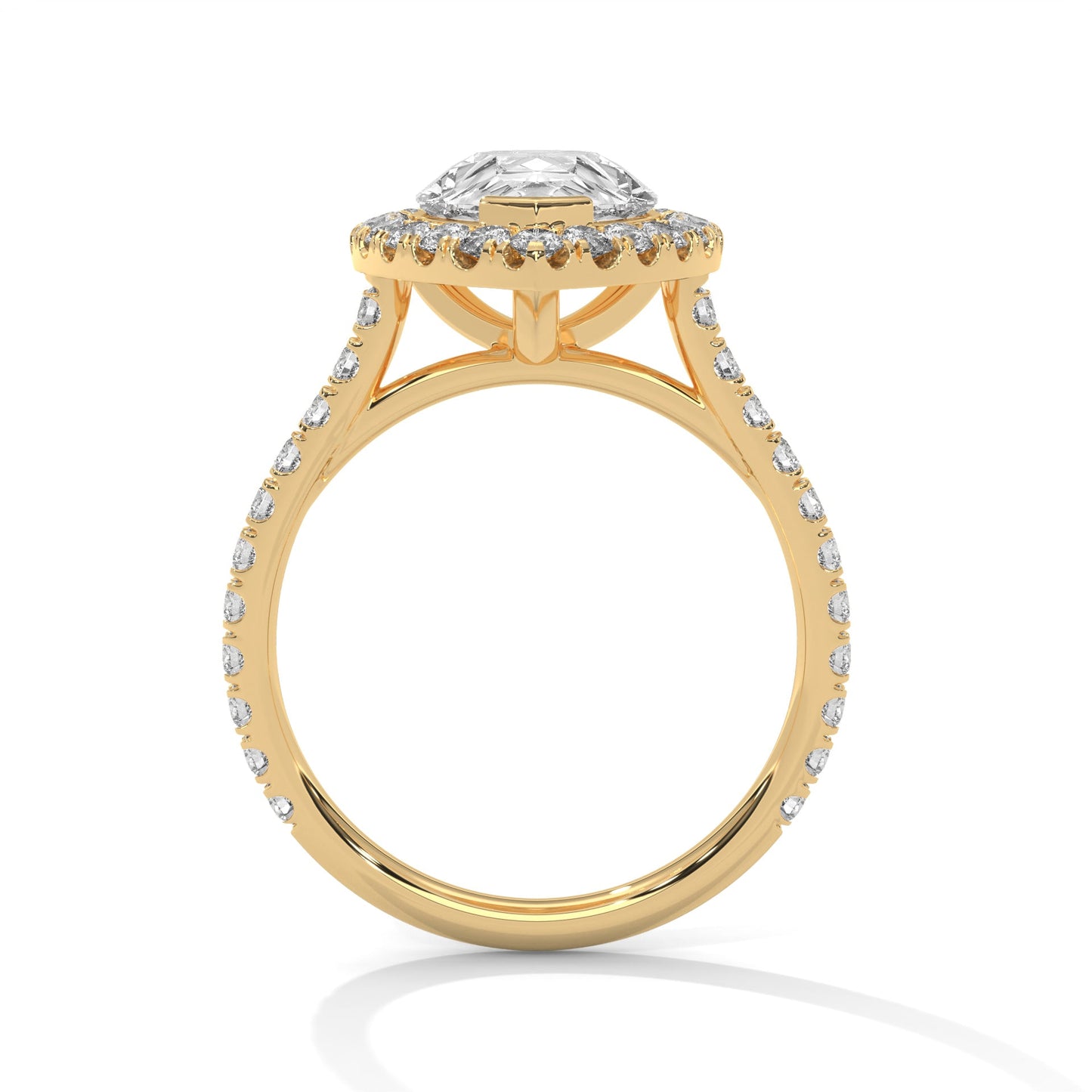 Cascade 1.5CT Pear Lab-Grown Diamond Engagement Ring | 2.23 CTW