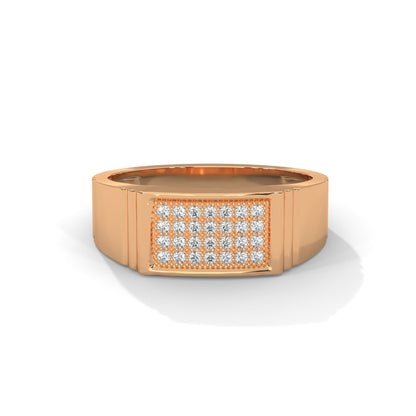 Regal 0.28 CTW Round Lab-Grown Diamond Sleek Men's Ring