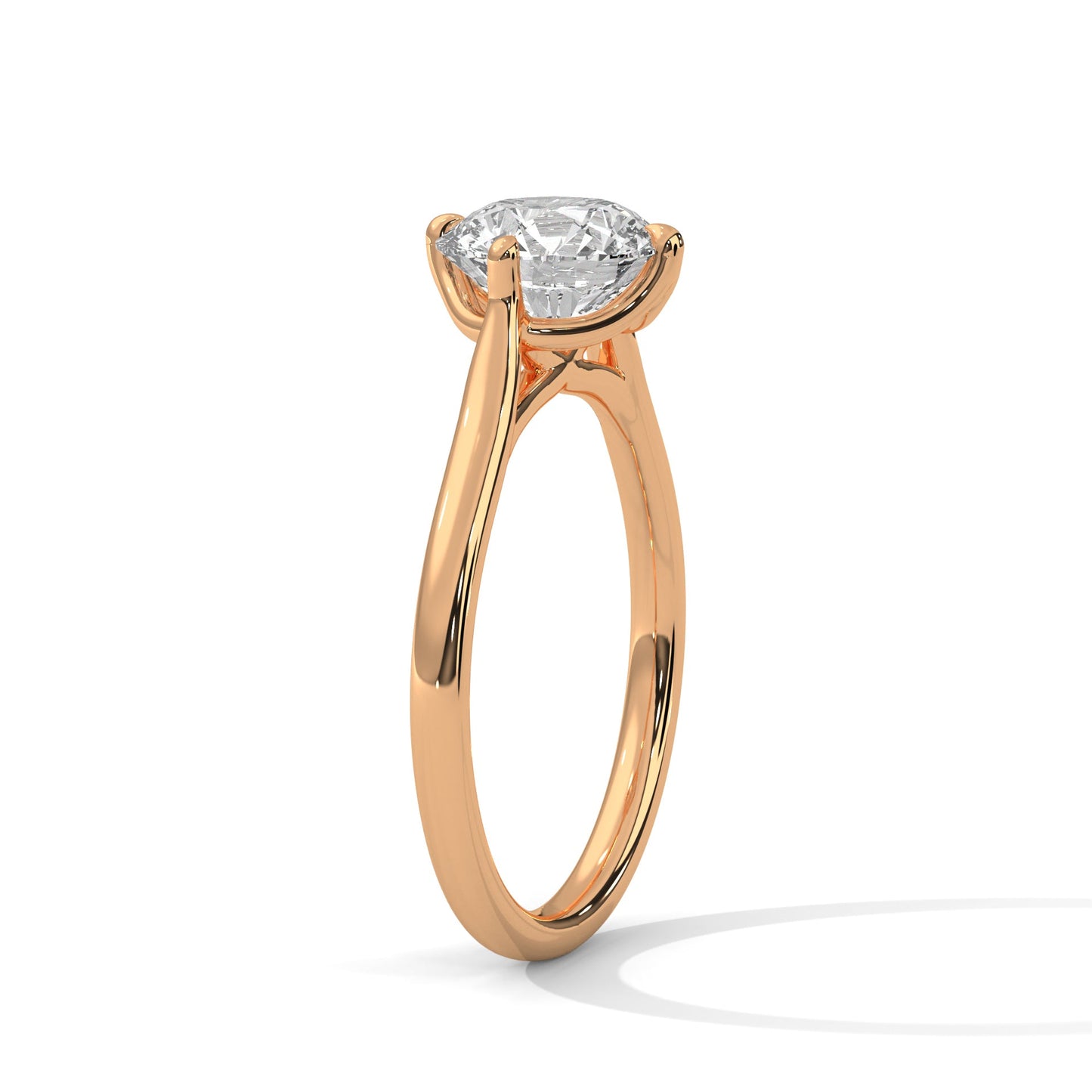 Radiant Glow 1.5 CT Lab Grown Diamond Round-Cut Solitaire Ring | E VS1
