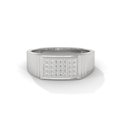 Regal 0.28 CTW Round Lab-Grown Diamond Sleek Men's Ring