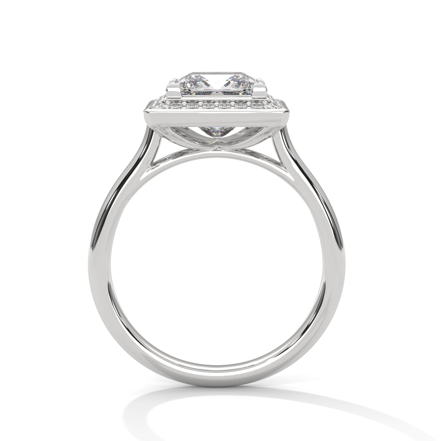 Imperial Radiance 3CT Princess Lab-Grown Diamond Engagement Ring | 3.18 CTW