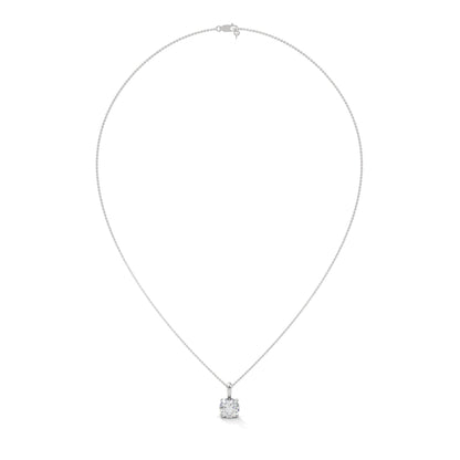 Round-Cut Diamond Pendant Necklace 2.00ct E-VS1 | 14K Gold | 16”&18” Chain