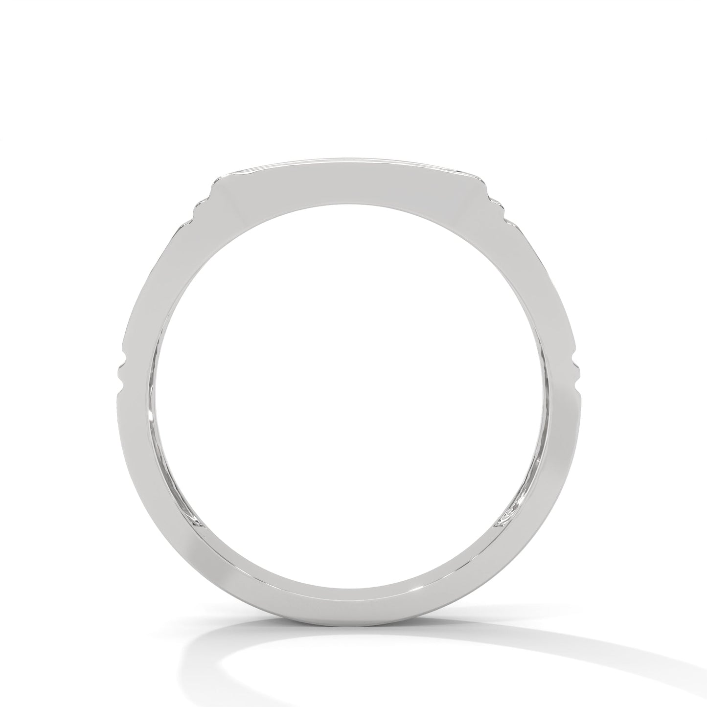 Regal 0.28 CTW Round Lab-Grown Diamond Sleek Men's Ring