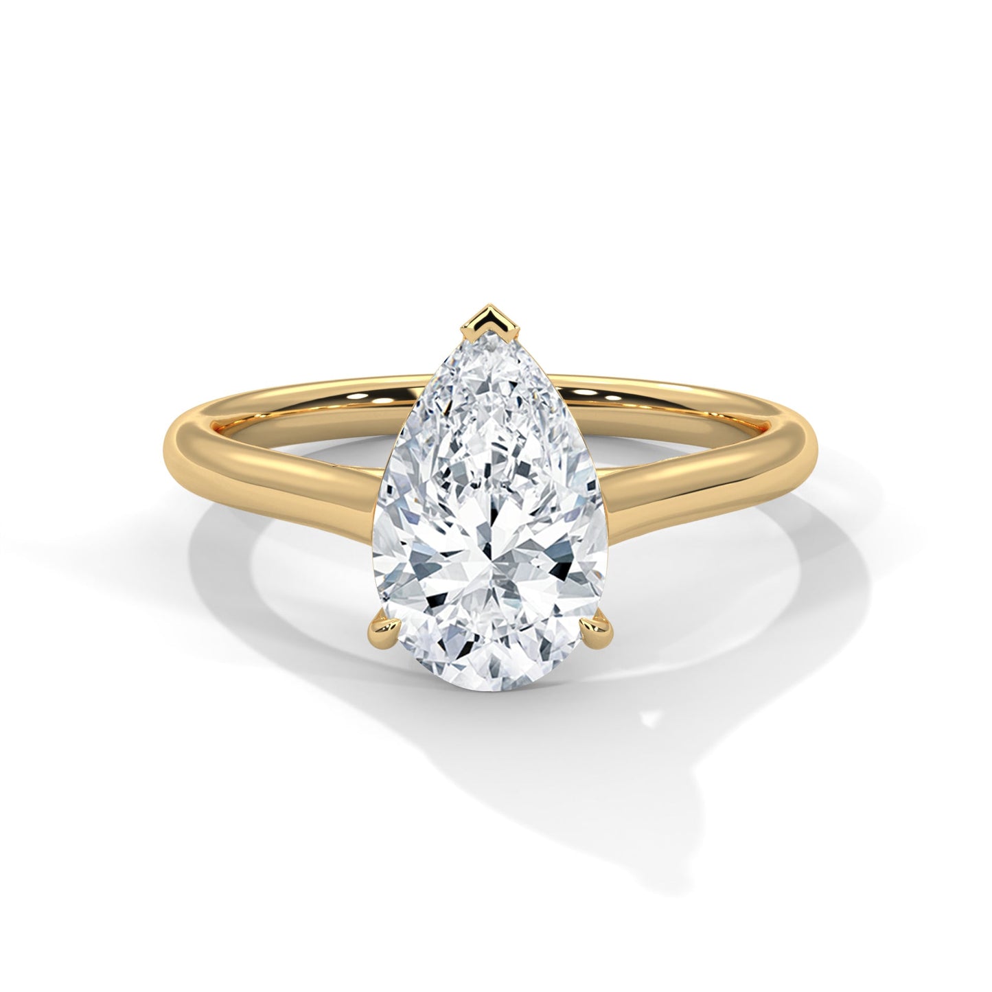 Solitaire 1.5ct Pear Lab-Grown Diamond Engagement Ring | E VS
