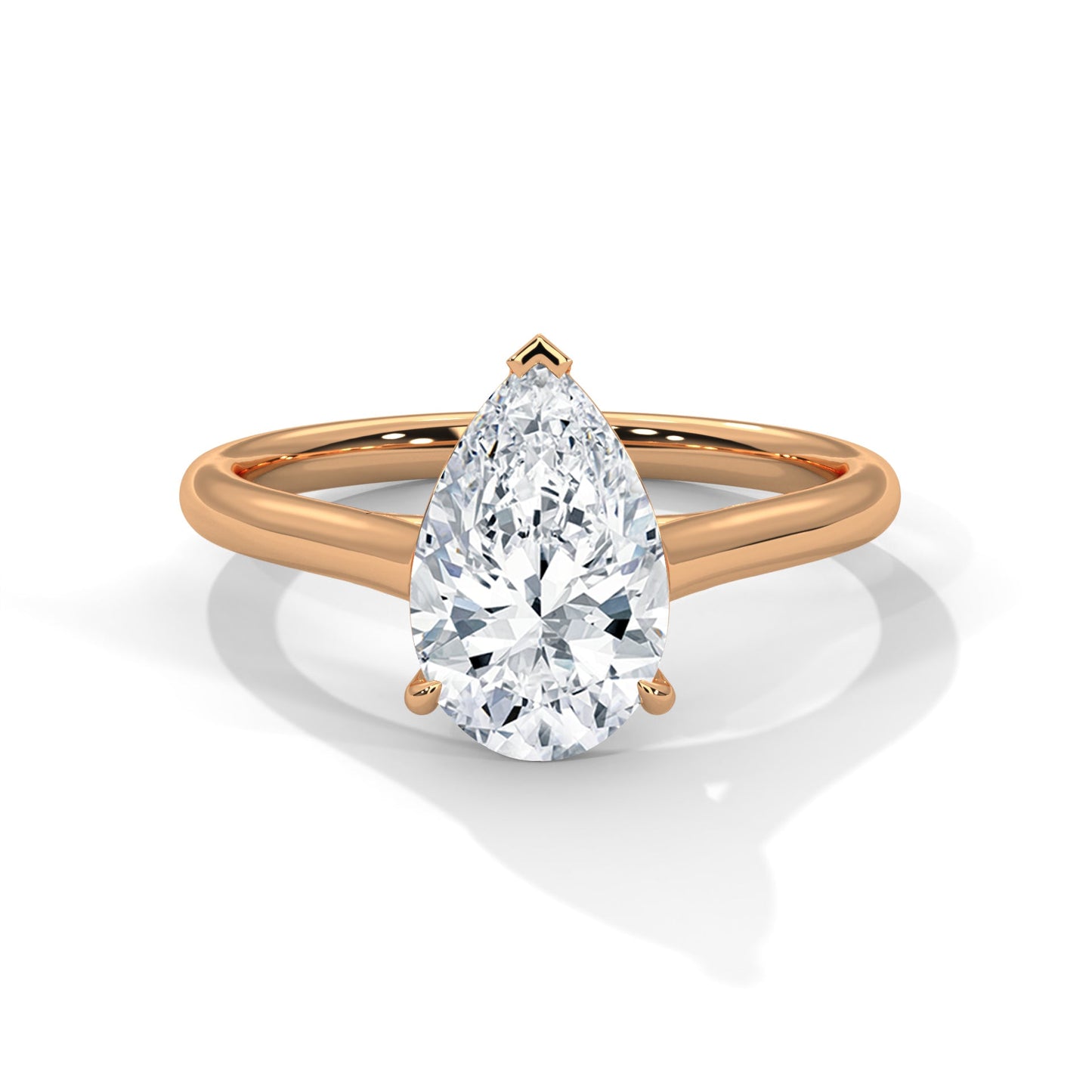 Solitaire 1.5ct Pear Lab-Grown Diamond Engagement Ring | E VS