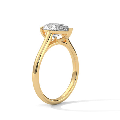 Solitaire 1.5ct Pear Lab-Grown Diamond Engagement Ring | E VS