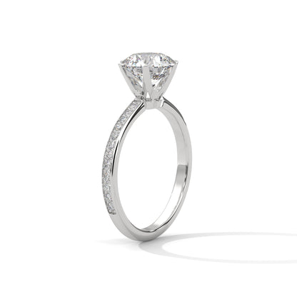 Fiona 3ct Round Lab-Grown Diamond Solitaire Engagement Ring | 3.24 CTW