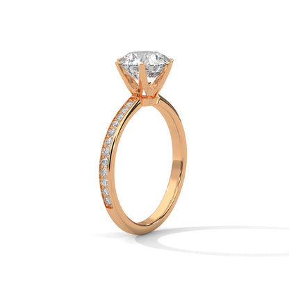Fiona 3ct Round Lab-Grown Diamond Solitaire Engagement Ring | 3.24 CTW
