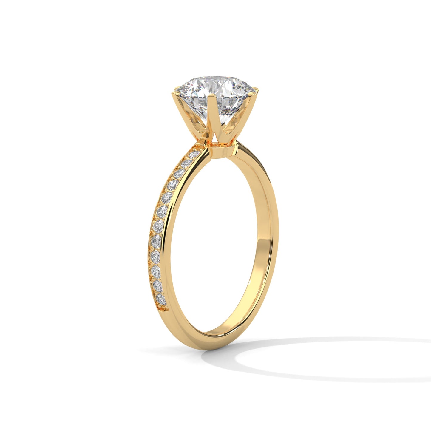 Fiona 3ct Round Lab-Grown Diamond Solitaire Engagement Ring | 3.24 CTW