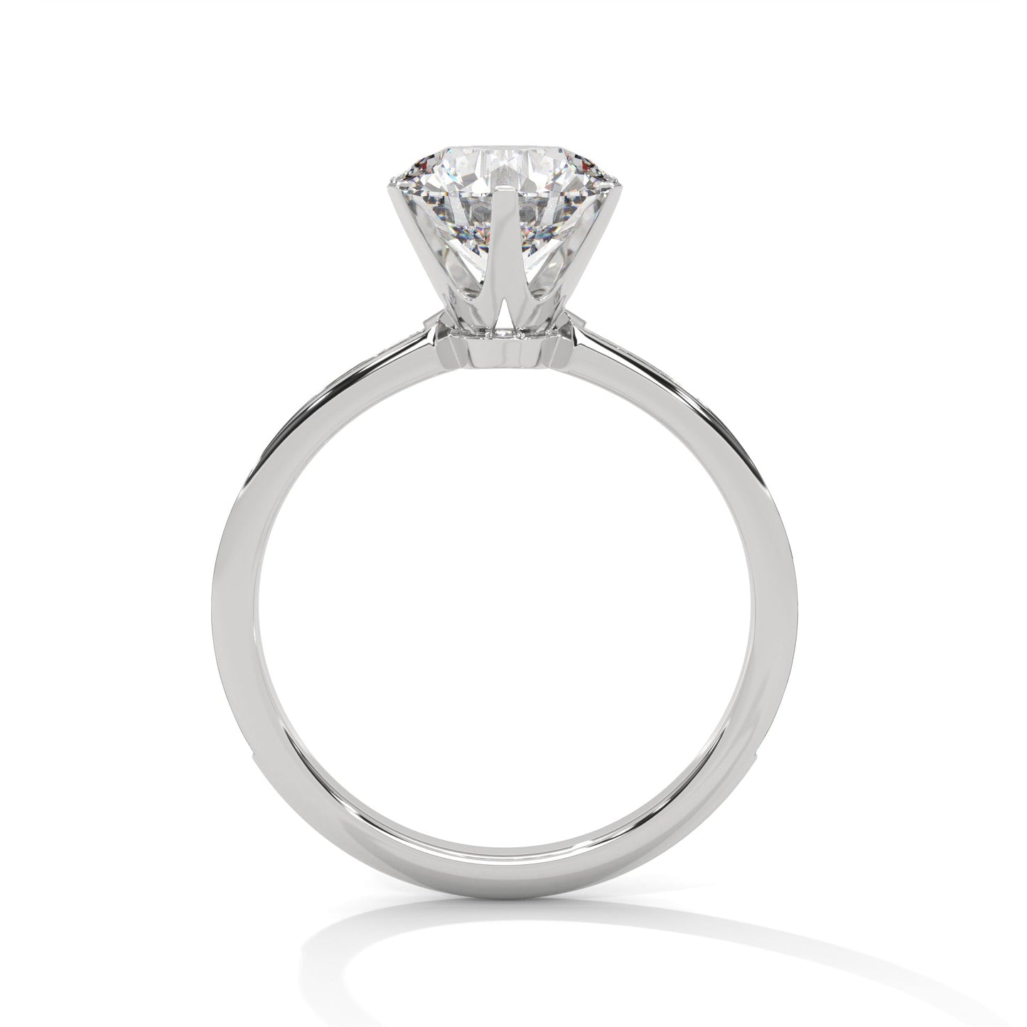 Felicity 1.5ct Round Lab-Grown Diamond Pave Engagement Ring | 1.74 CTW