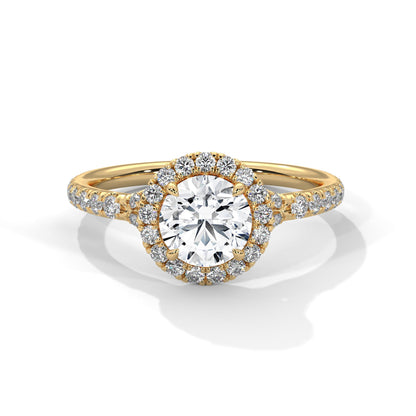 Zafira Bloom 1.5 CT Lab Grown Round-Cut Diamond Halo Ring | 1.94 CTW