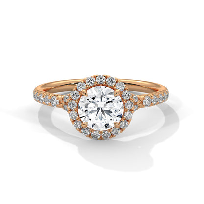 Zafira Bloom 1.5 CT Lab Grown Round-Cut Diamond Halo Ring | 1.94 CTW
