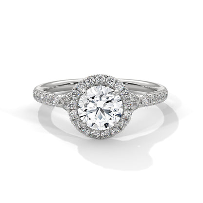 Zafira Bloom 1.5 CT Lab Grown Round-Cut Diamond Halo Ring | 1.94 CTW