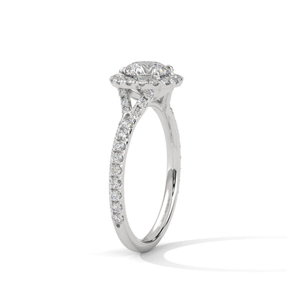 Zafira Bloom 1.5 CT Lab Grown Round-Cut Diamond Halo Ring | 1.94 CTW