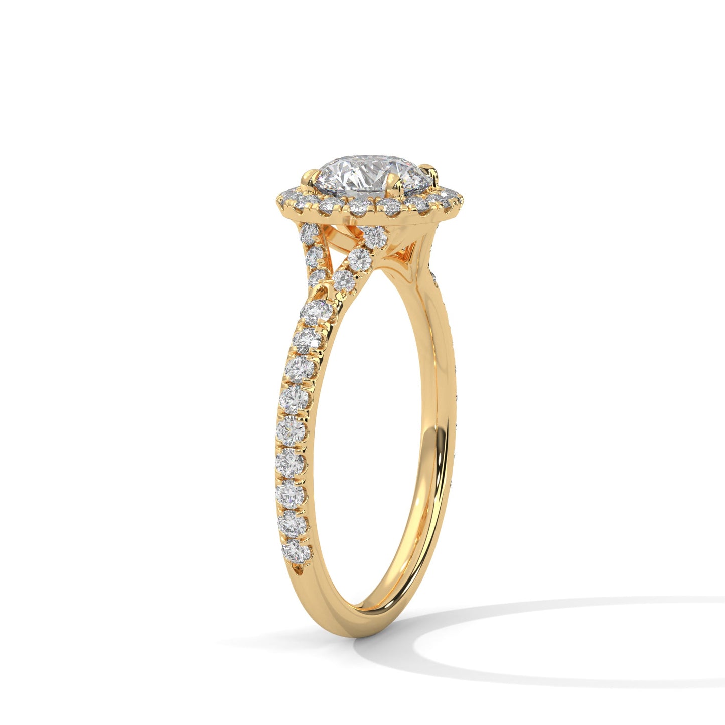 Zafira Bloom 1.5 CT Lab Grown Round-Cut Diamond Halo Ring | 1.94 CTW