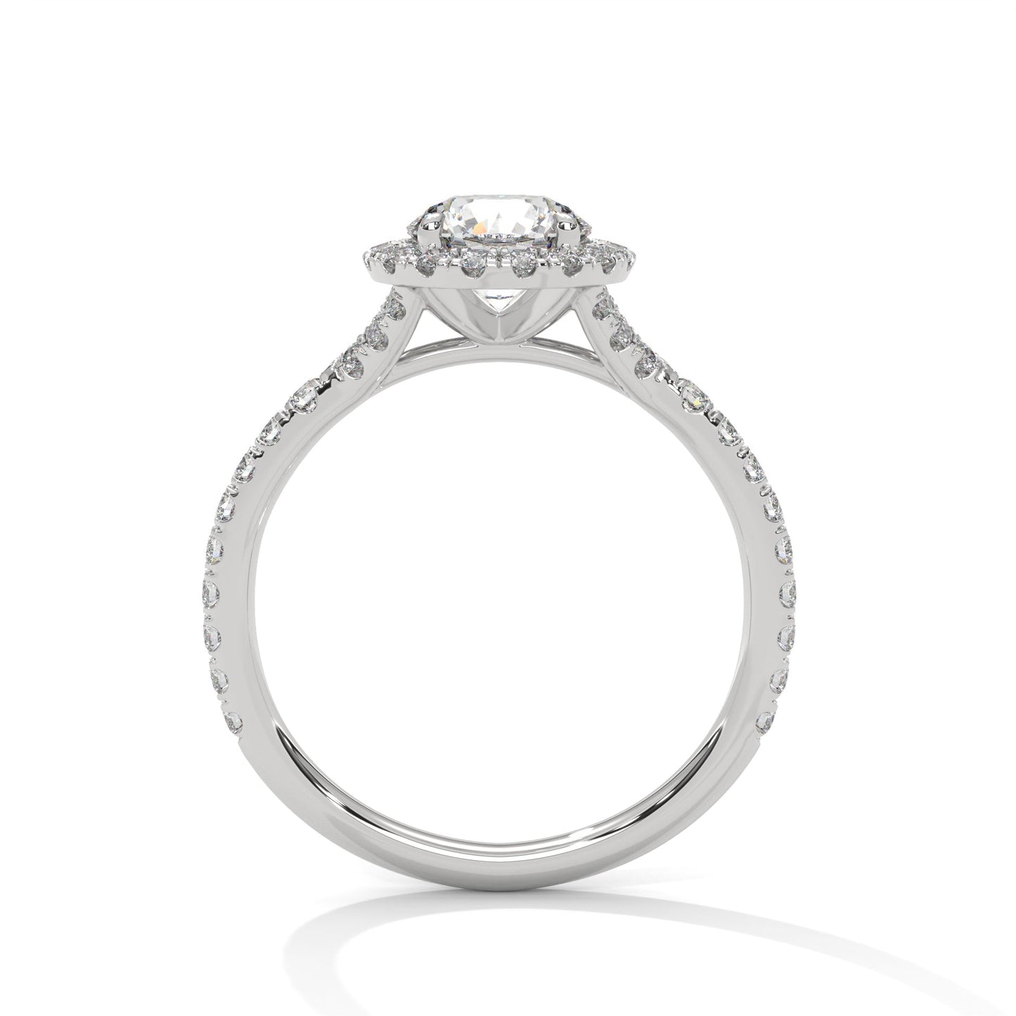 Zafira Bloom 1.5 CT Lab Grown Round-Cut Diamond Halo Ring | 1.94 CTW