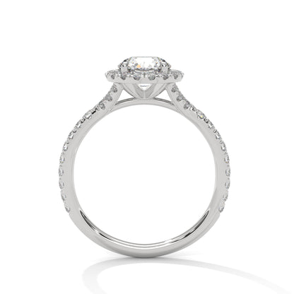 Zafira Bloom 1.5 CT Lab Grown Round-Cut Diamond Halo Ring | 1.94 CTW