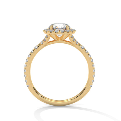 Zafira Bloom 1.5 CT Lab Grown Round-Cut Diamond Halo Ring | 1.94 CTW