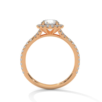 Radiant Bloom 2.0ct Round Lab Diamond Halo Engagement Ring | 2.44 CTW