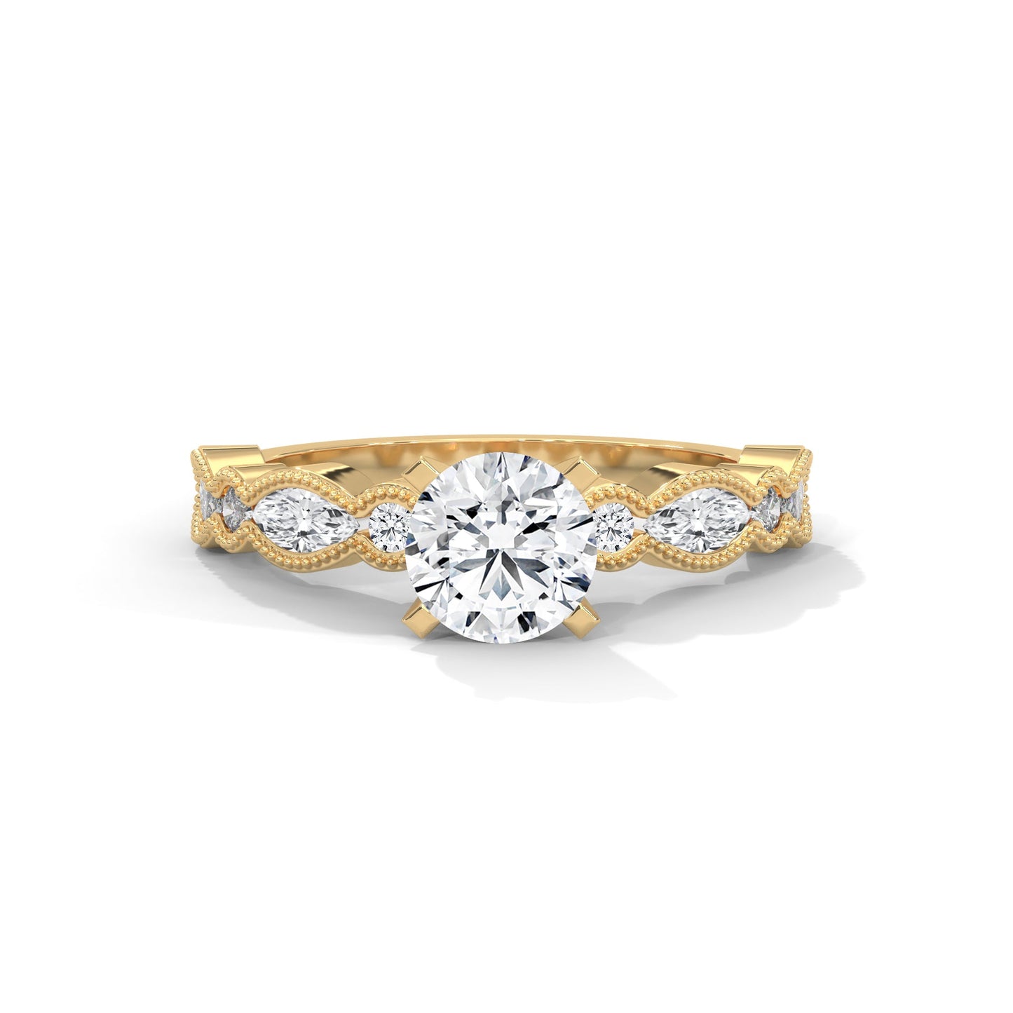 The Opulent Pave Twirl 1.66 CTW Round-Cut Diamond Ladies' Ring | E VS1