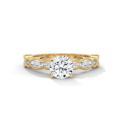 The Opulent Pave Twirl 1.66 CTW Round-Cut Diamond Ladies' Ring | E VS1