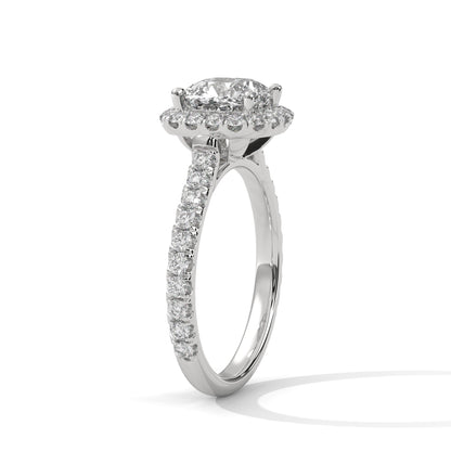Regal Spark 1.5CT Cushion Lab-Grown Diamond Engagement Ring | 2.11 CTW