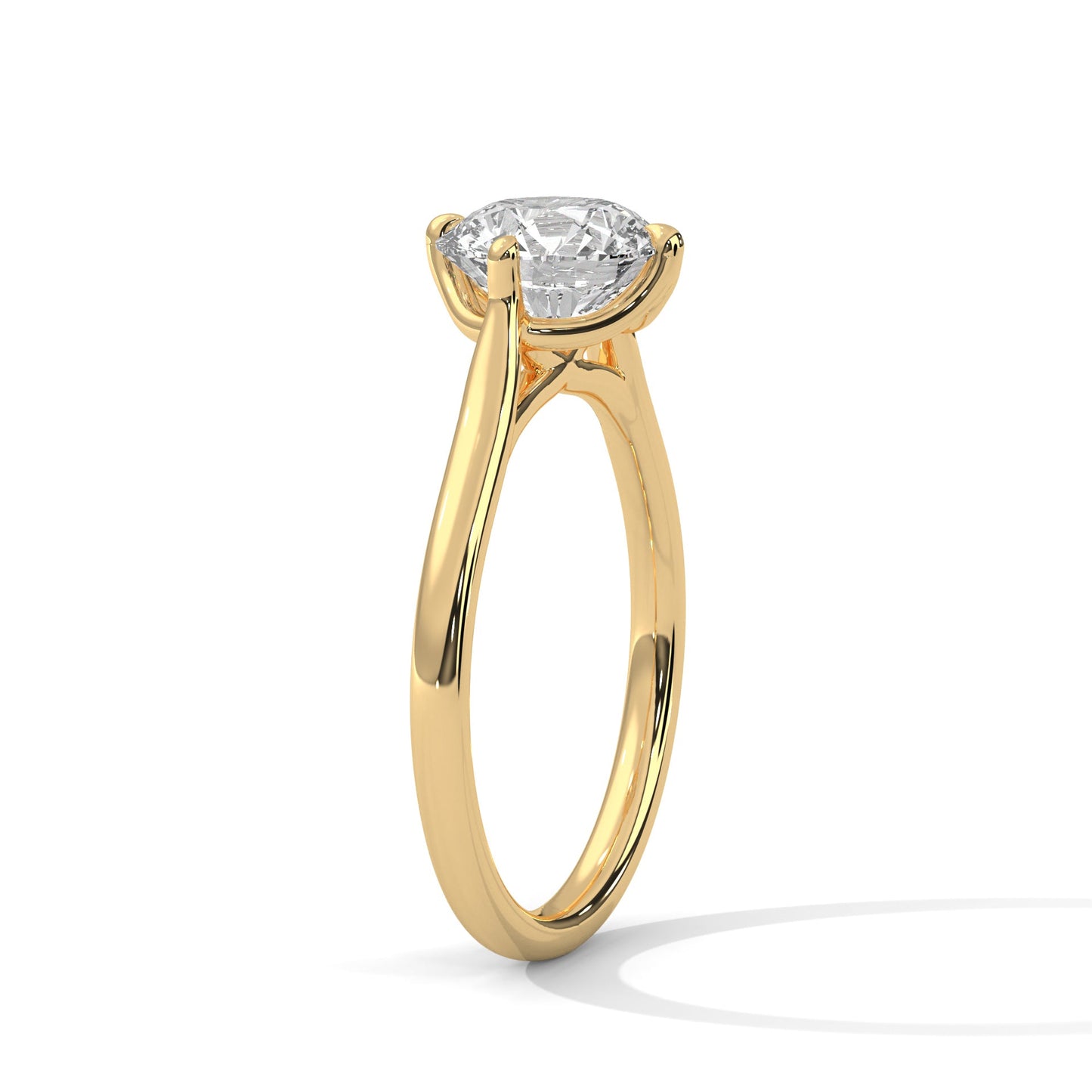 Luminous Grace 1 CT Round-Cut Lab Grown Diamond Solitaire Ring | E VS1