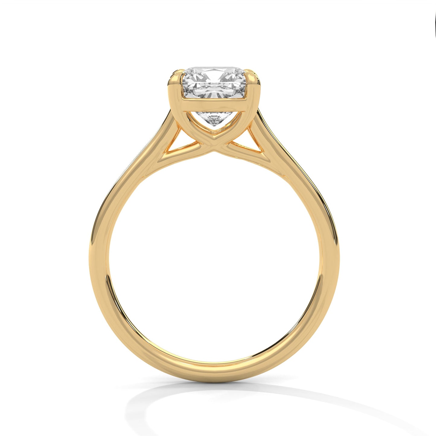 Mira 1.5ct Cushion Lab-Grown Diamond Solitaire Engagement Ring