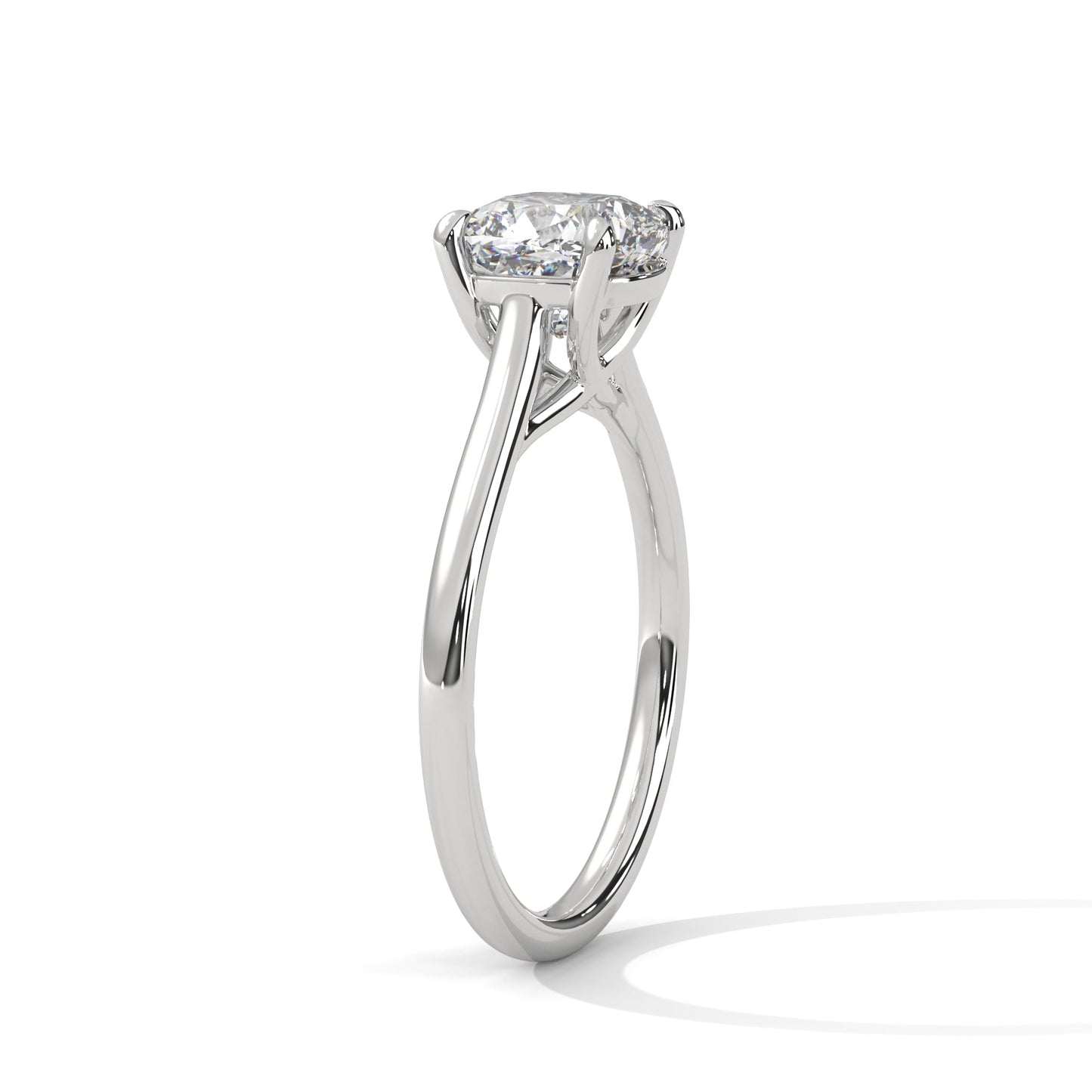 Mira 1.5ct Cushion Lab-Grown Diamond Solitaire Engagement Ring