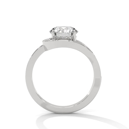 Celeste 2.39 CTW Round Diamond Halo Engagement Gold RIng