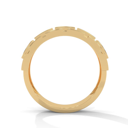 Imperium 0.45 CTW Round Lab-Grown Diamond Multi-Panel Men's Ring