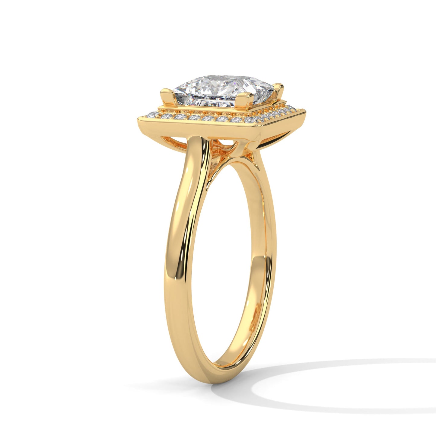 Regal 1.5CT Princess Lab-Grown Diamond Engagement Ring | 1.68 CTW