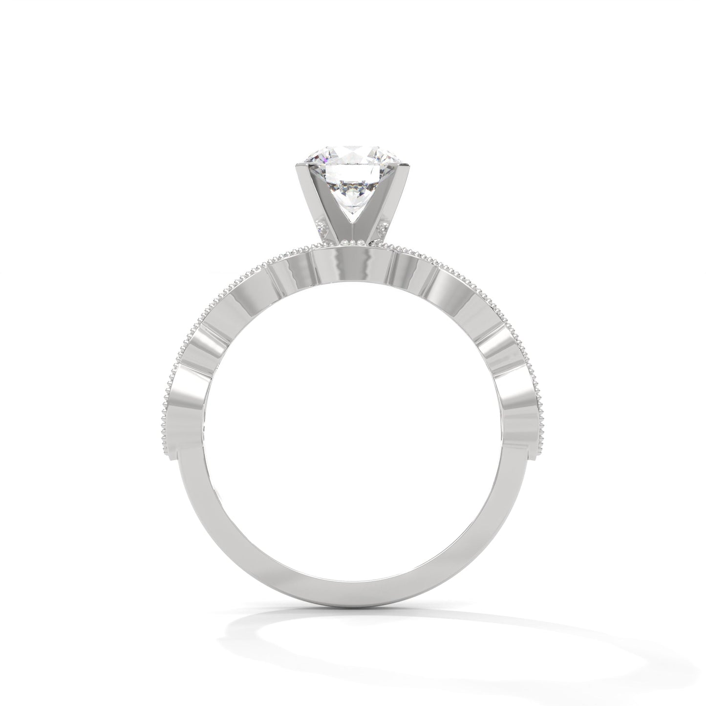The Opulent Pave Twirl 1.66 CTW Round-Cut Diamond Ladies' Ring | E VS1