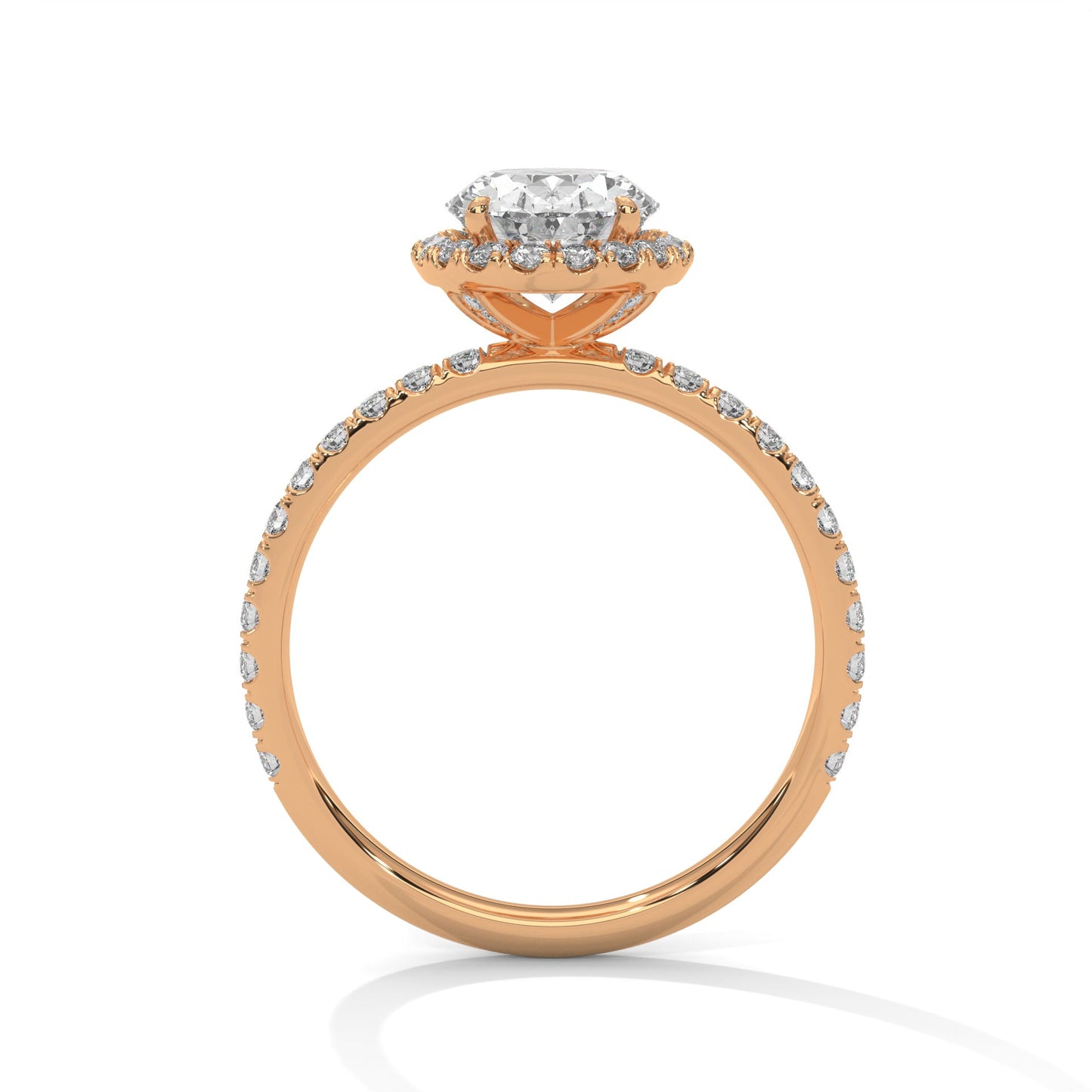 Regalia 2.48 CTW Oval Cut Diamond Halo Engagement Ring | E VS1