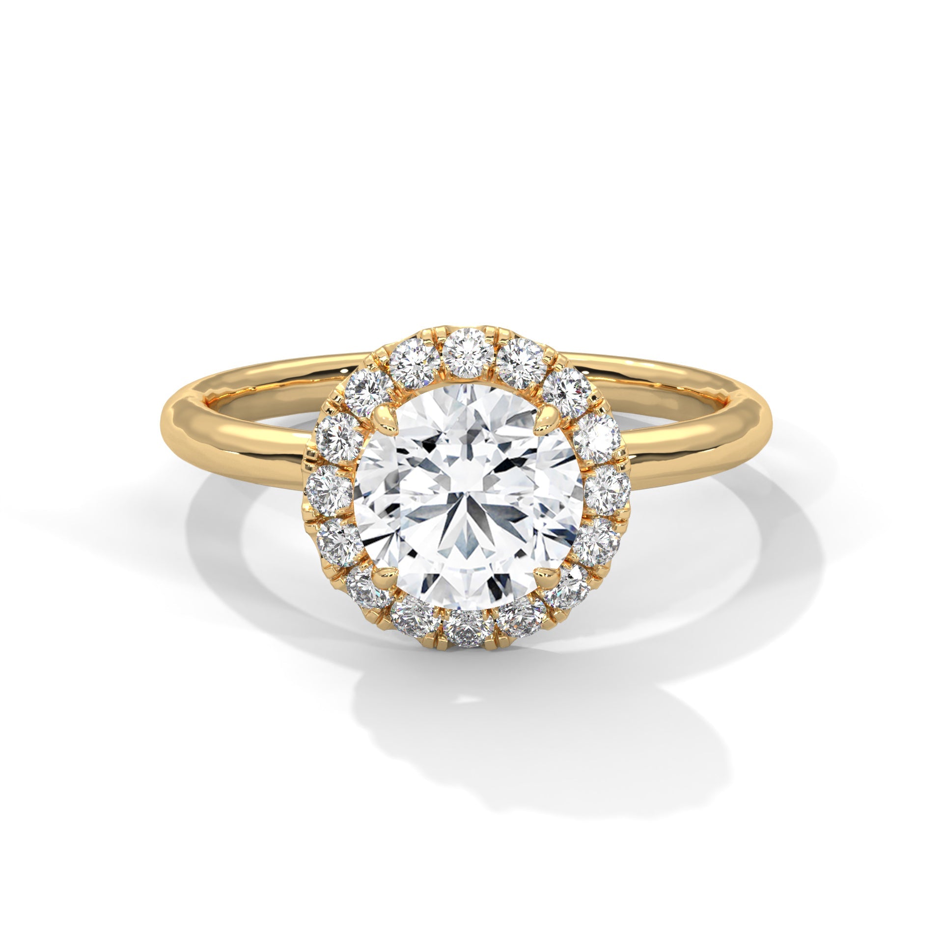 Lab-Created 3 CT Classic Round-Cut Lab Grown Diamond Ring | 3.19 CTW