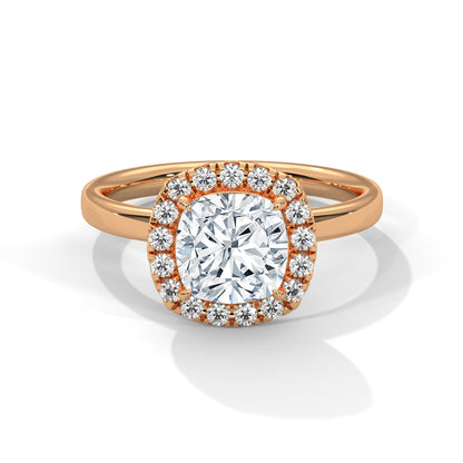 Cushion Halo 1.5 CT Lab Grown Diamond Ring | 1.74 CTW