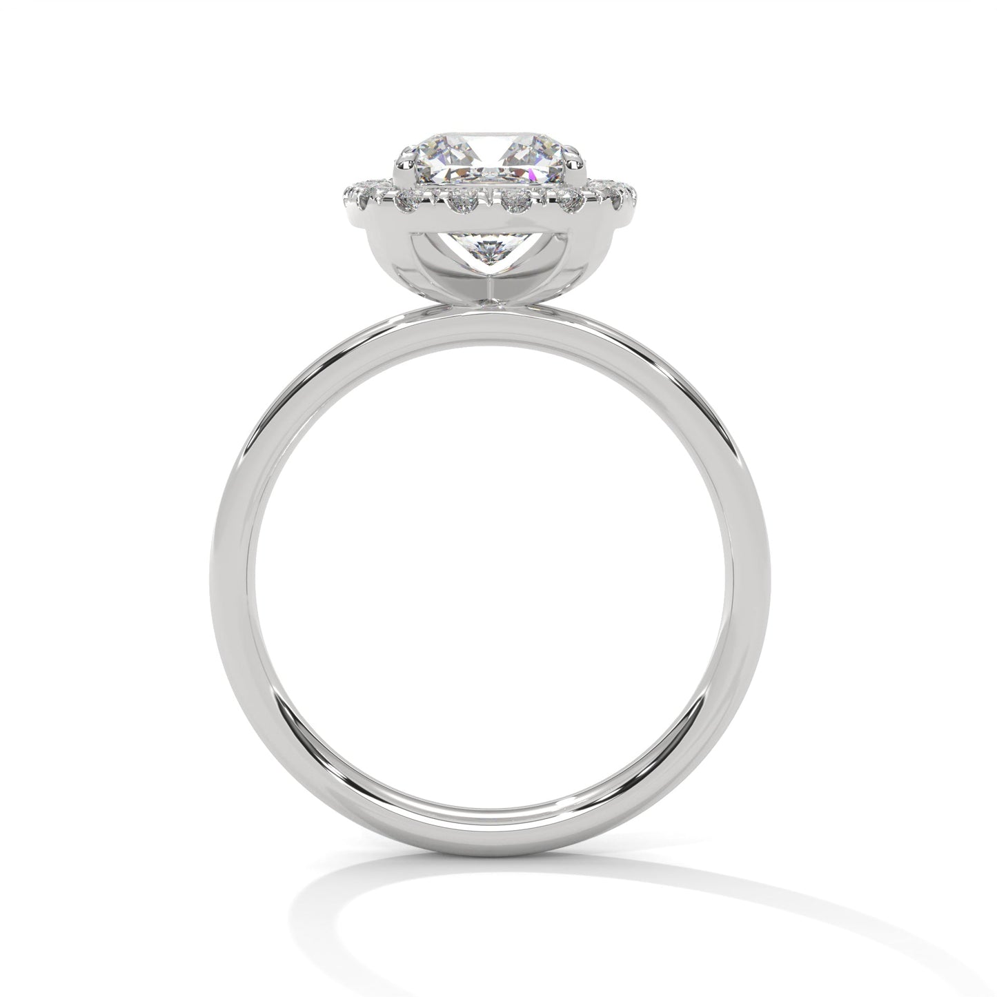 Cushion Halo 1.5 CT Lab Grown Diamond Ring | 1.74 CTW