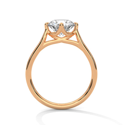 Radiant Glow 1.5 CT Lab Grown Diamond Round-Cut Solitaire Ring | E VS1