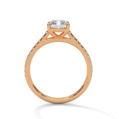 Graceful Lumina 1.5CT Emerald Lab-Grown Diamond Engagement Ring | 1.72 CTW