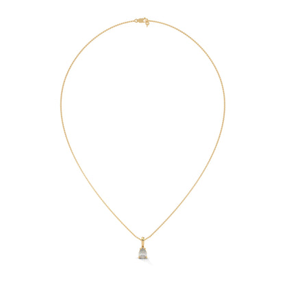 Elysian Drop Pear-Cut Diamond Pendant Necklace 0.75ct | 14K Gold |16”&18” Chain