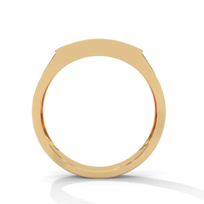 Valor 0.40 CTW Round Lab-Grown Diamond Rectangular Men's Ring