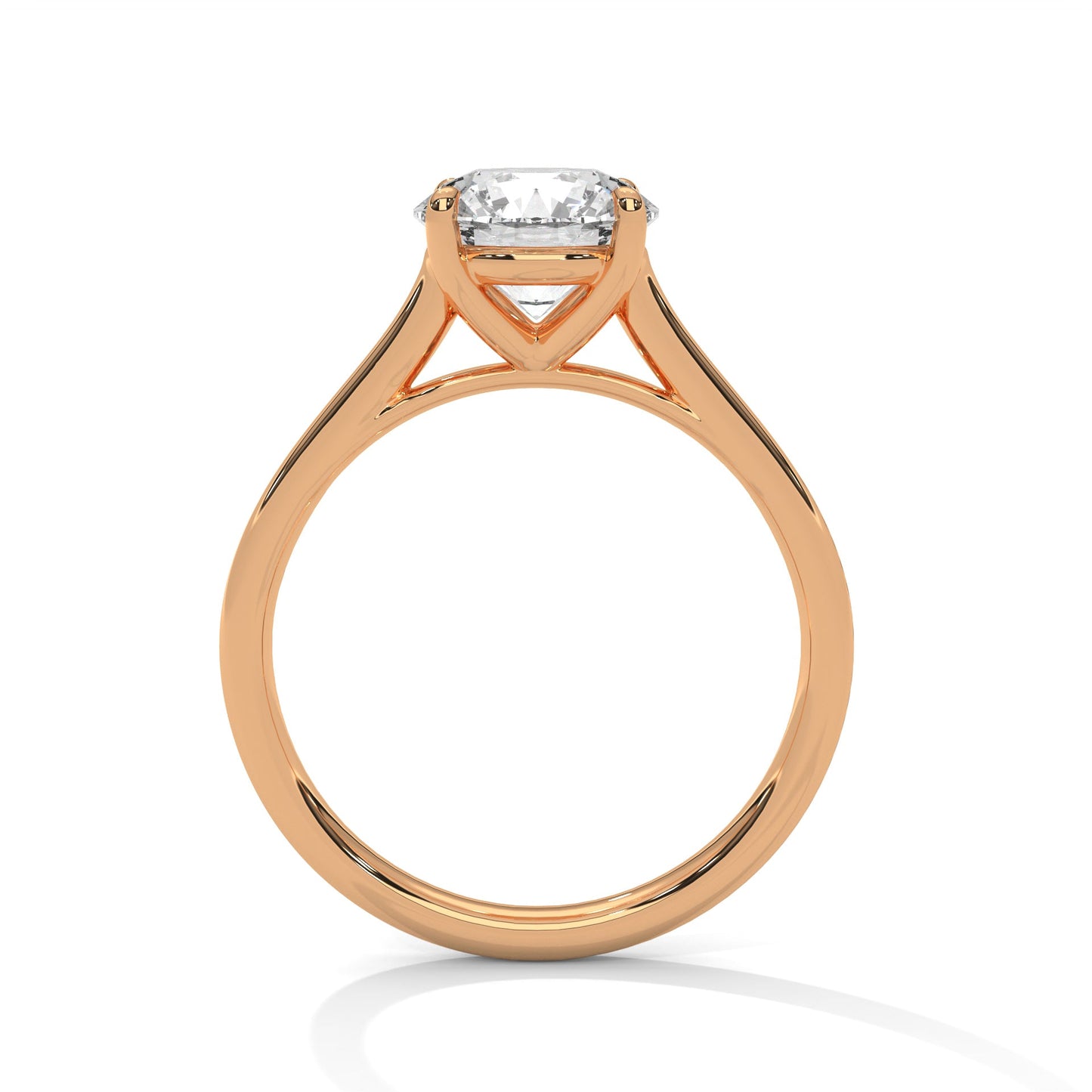 Brilliant Essence 1.5 CT Round-Cut Lab Grown Diamond Solitaire Ring