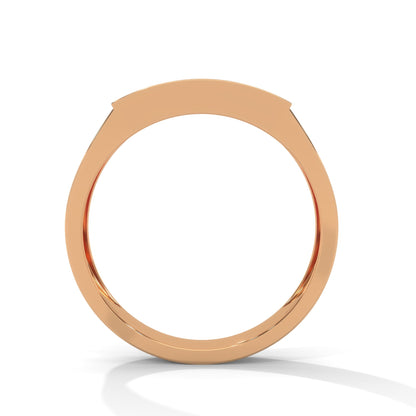 Valor 0.40 CTW Round Lab-Grown Diamond Rectangular Men's Ring