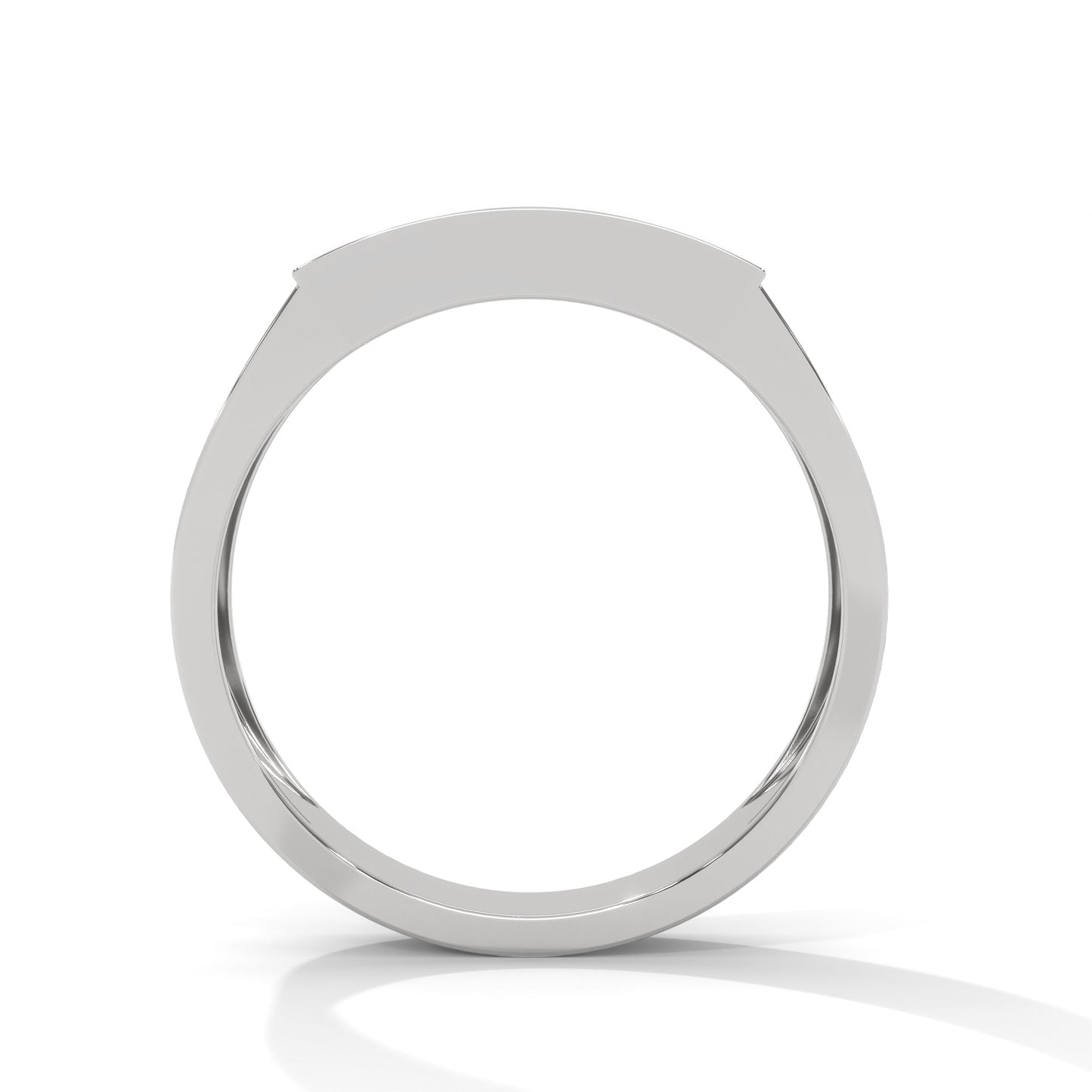 Valor 0.40 CTW Round Lab-Grown Diamond Rectangular Men's Ring