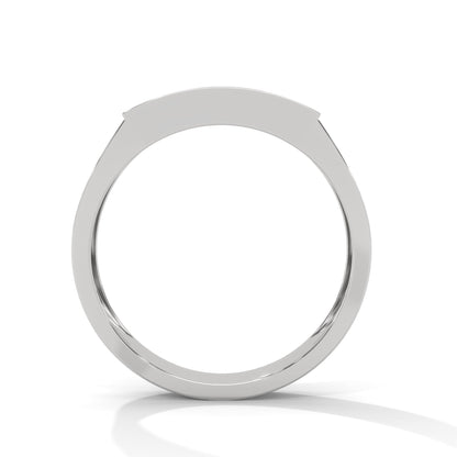 Valor 0.40 CTW Round Lab-Grown Diamond Rectangular Men's Ring