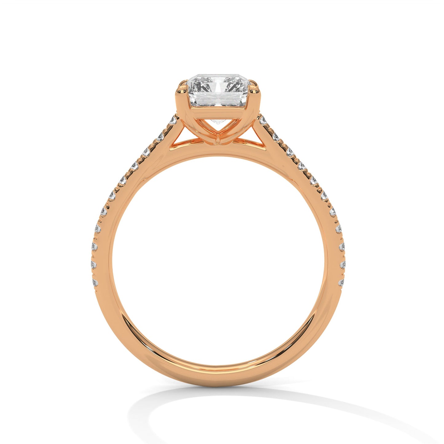 Regal Essence 3CT Emerald Lab-Grown Diamond Engagement Ring | 3.22 CTW