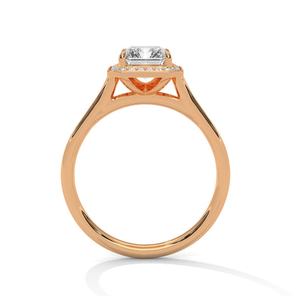 Ethereal 2.15 CTW Emerald-Cut Lab-Grown Diamond Halo Ring | E-VS1